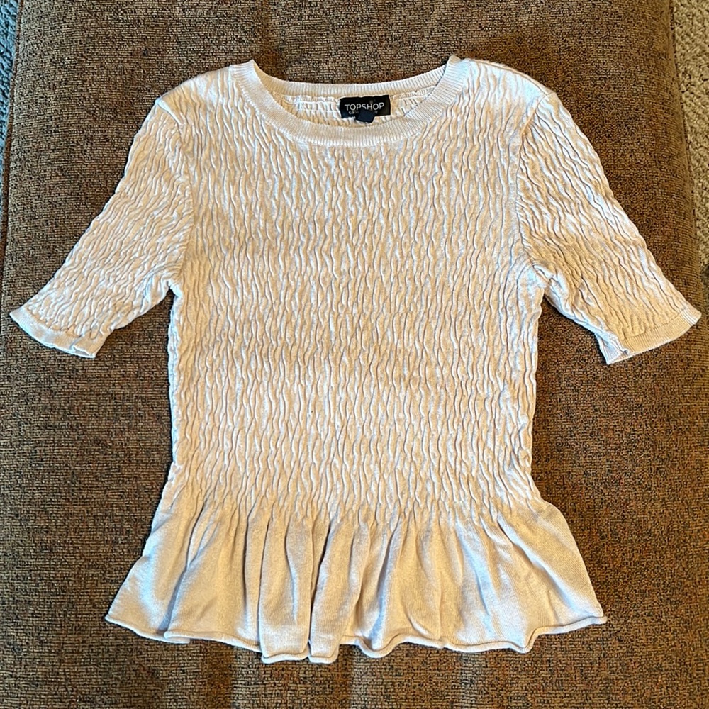 Topshop light pink top